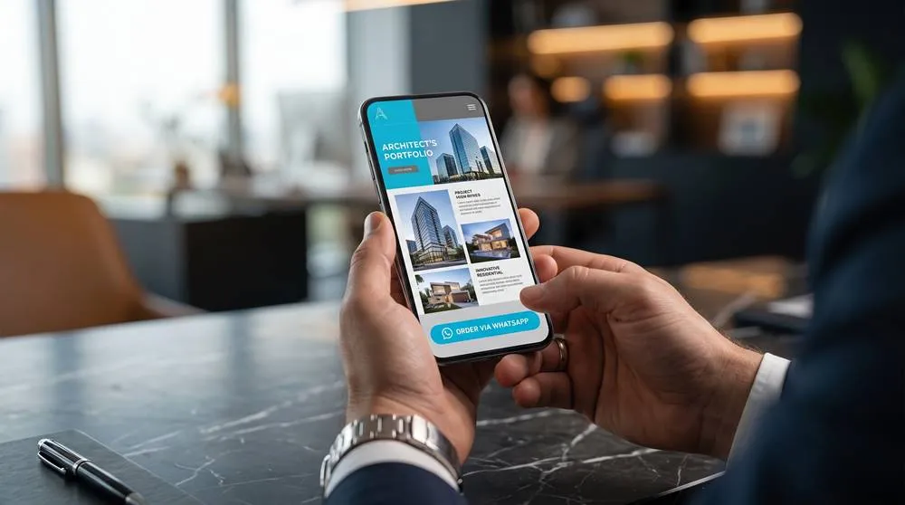 Catálogo digital interactivo en smartphone para acelerar pedidos por WhatsApp con VCard.