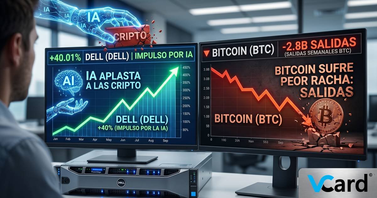 Dell sube 40%: la IA aplasta a las cripto