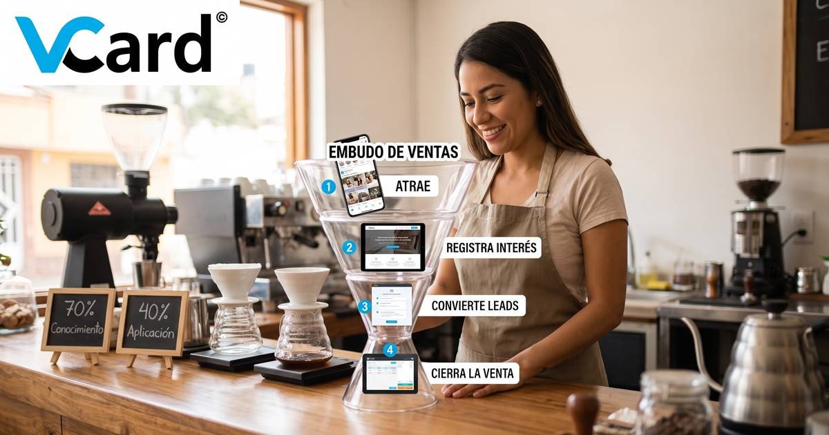 El embudo de ventas para microempresas (en 4 pasos)