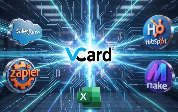 Integraciones VCard con Salesforce, Zapier y HubSpot