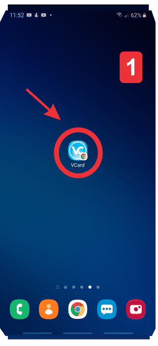 Tocar ícono compartir