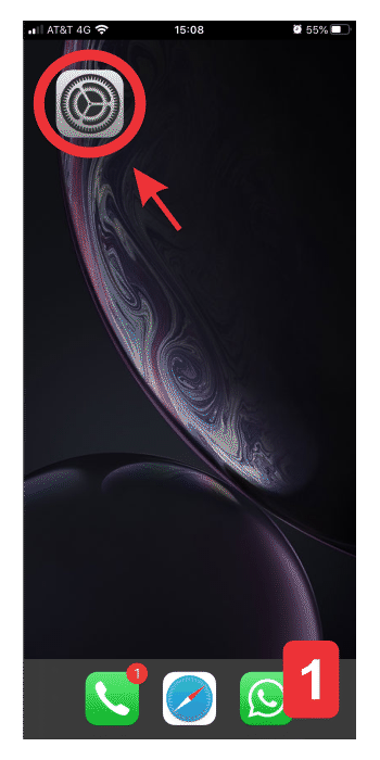 Abrir APP Configuración